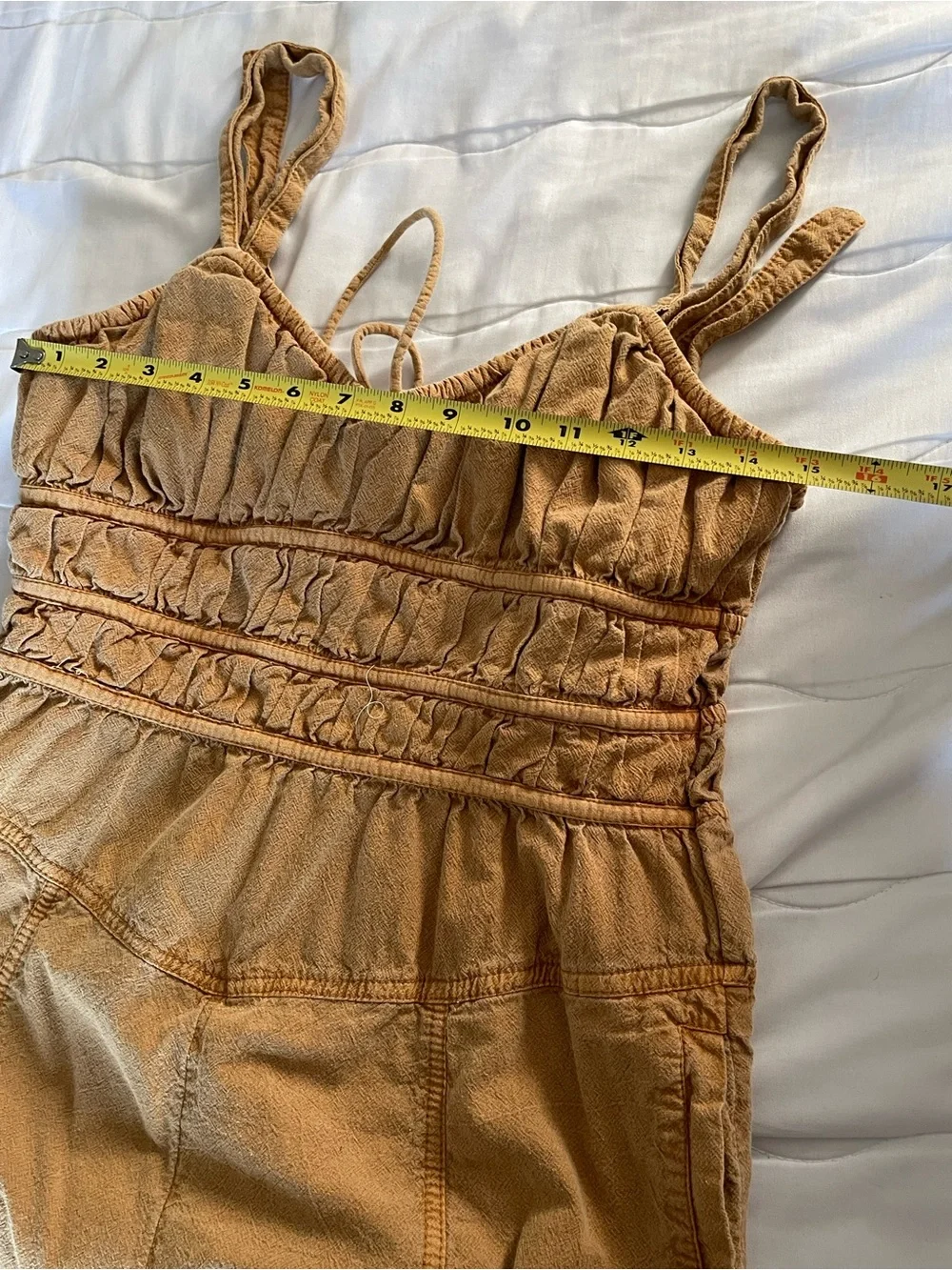 Free‎ People Mustard Yellow Wide-Leg Jumpsuit